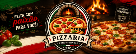 Capa Pizzaria - Demonstração By BalcãoZap